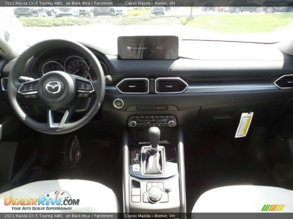 2021 Mazda CX-5 Touring AWD Jet Black Mica / Parchment Photo #3