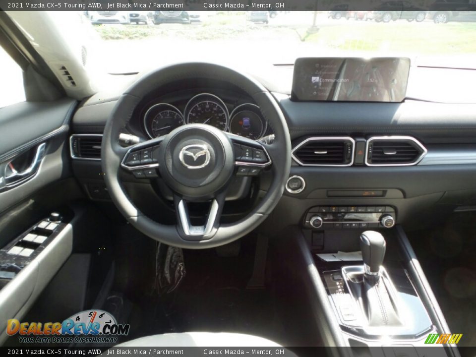 2021 Mazda CX-5 Touring AWD Jet Black Mica / Parchment Photo #4
