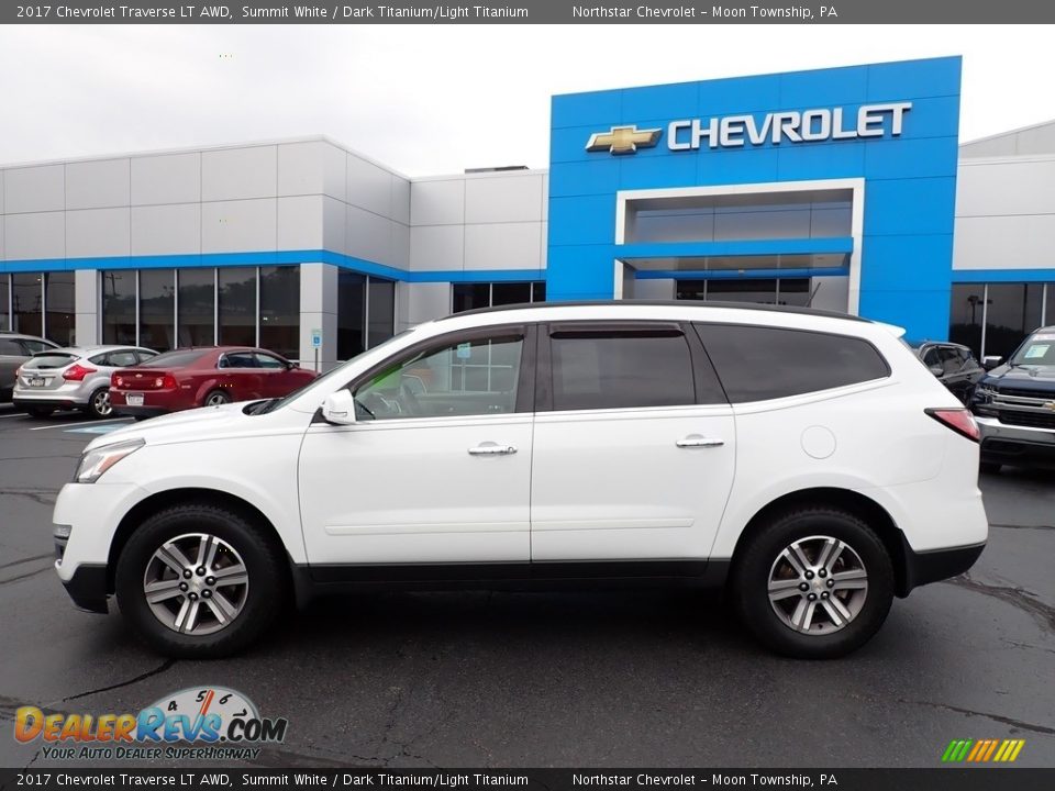 2017 Chevrolet Traverse LT AWD Summit White / Dark Titanium/Light Titanium Photo #3