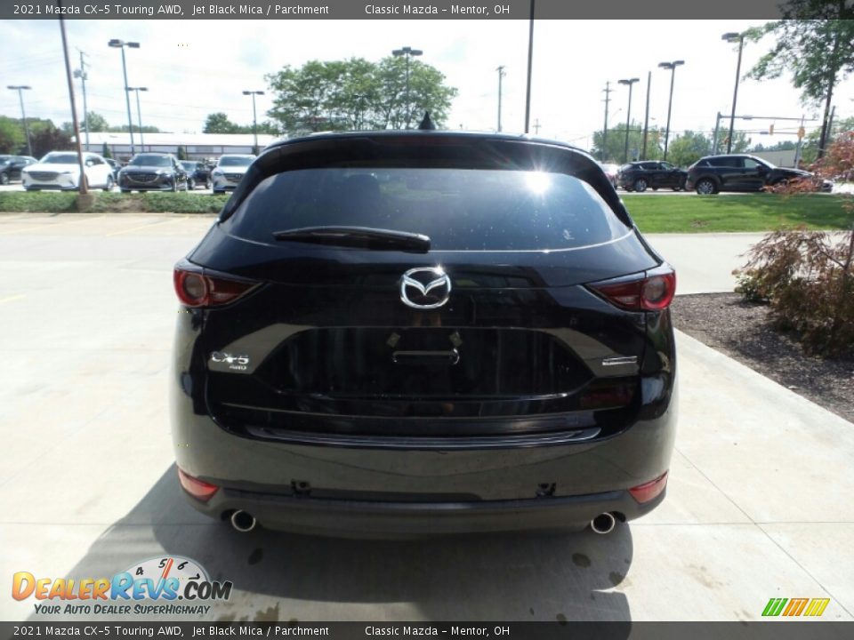 2021 Mazda CX-5 Touring AWD Jet Black Mica / Parchment Photo #5