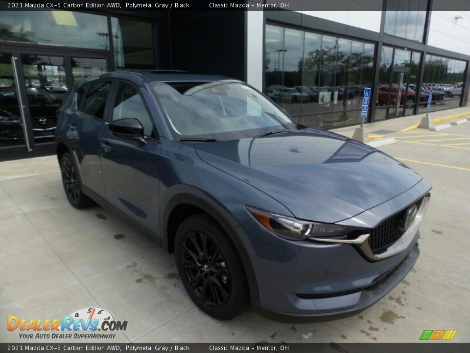 2021 Mazda CX-5 Carbon Edition AWD Polymetal Gray / Black Photo #1