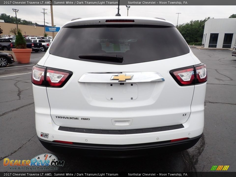 2017 Chevrolet Traverse LT AWD Summit White / Dark Titanium/Light Titanium Photo #6