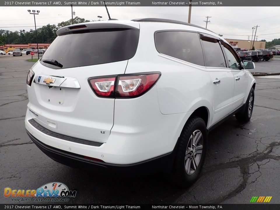 2017 Chevrolet Traverse LT AWD Summit White / Dark Titanium/Light Titanium Photo #8