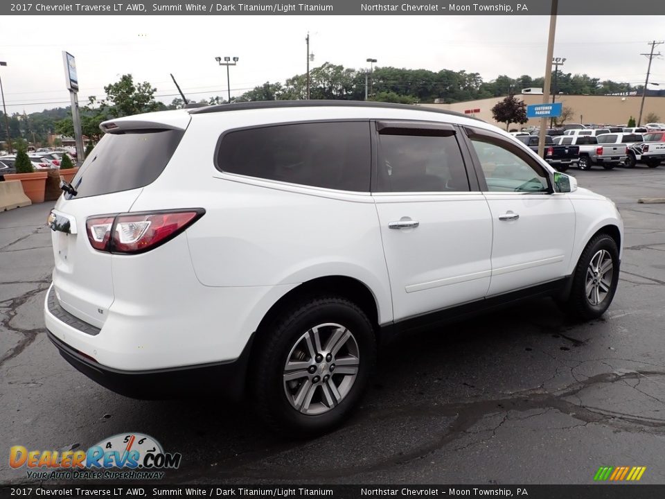 2017 Chevrolet Traverse LT AWD Summit White / Dark Titanium/Light Titanium Photo #9