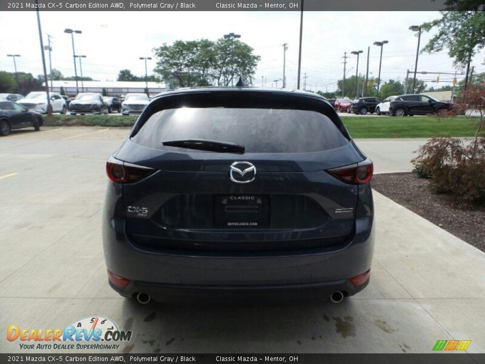 2021 Mazda CX-5 Carbon Edition AWD Polymetal Gray / Black Photo #5