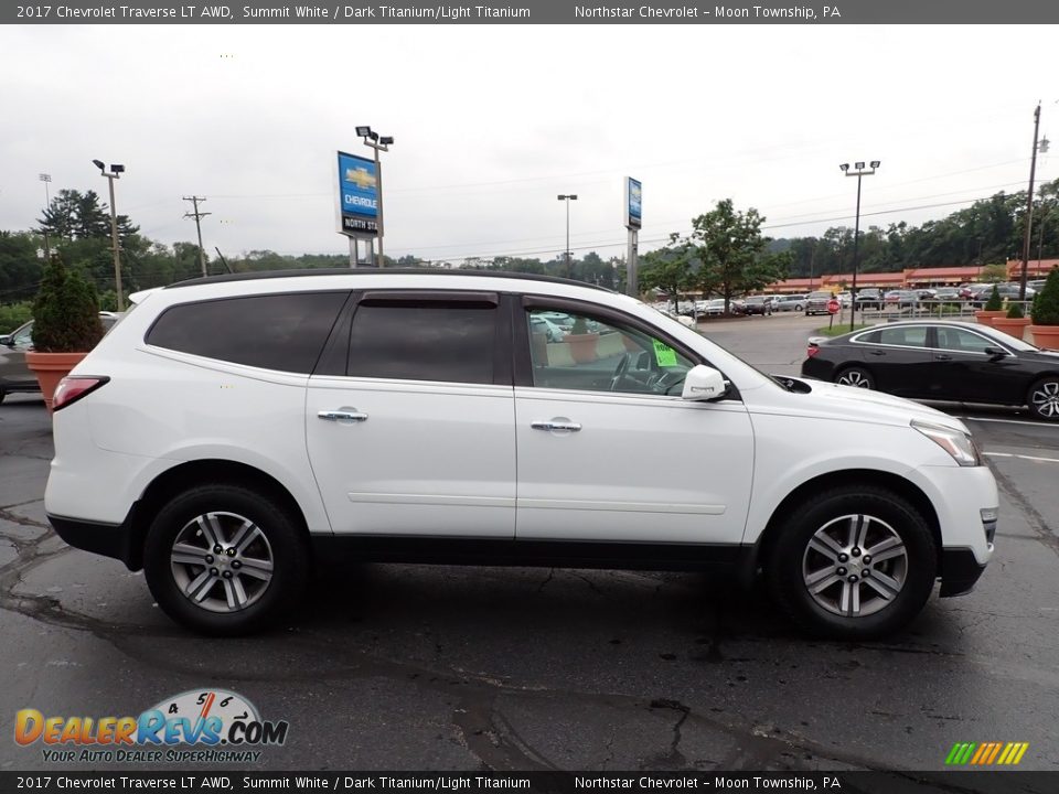 2017 Chevrolet Traverse LT AWD Summit White / Dark Titanium/Light Titanium Photo #10