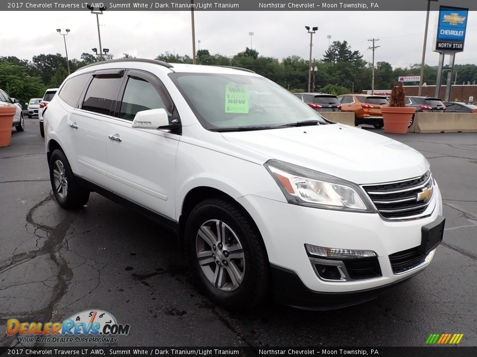 2017 Chevrolet Traverse LT AWD Summit White / Dark Titanium/Light Titanium Photo #11