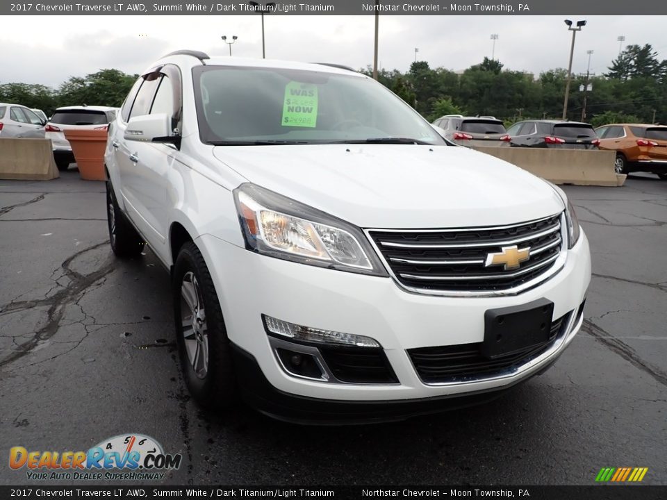 2017 Chevrolet Traverse LT AWD Summit White / Dark Titanium/Light Titanium Photo #12