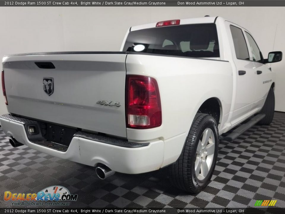2012 Dodge Ram 1500 ST Crew Cab 4x4 Bright White / Dark Slate Gray/Medium Graystone Photo #8