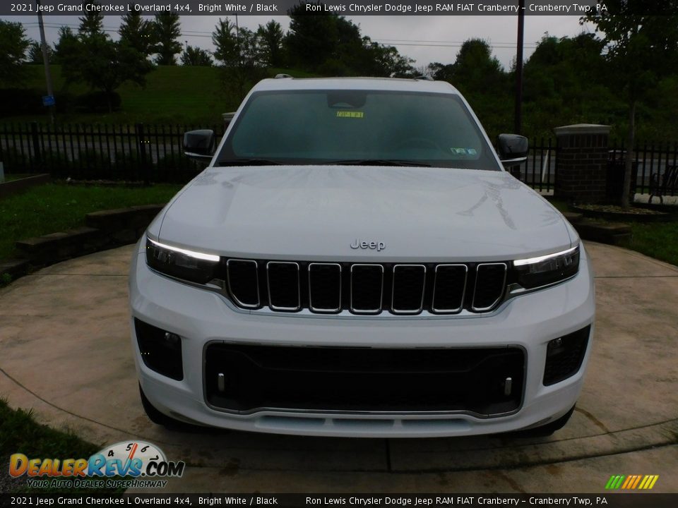 2021 Jeep Grand Cherokee L Overland 4x4 Bright White / Black Photo #2