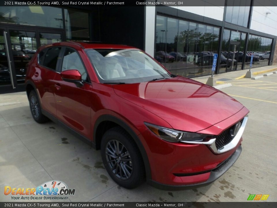 2021 Mazda CX-5 Touring AWD Soul Red Crystal Metallic / Parchment Photo #1