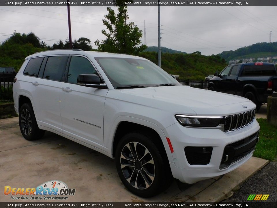 2021 Jeep Grand Cherokee L Overland 4x4 Bright White / Black Photo #3