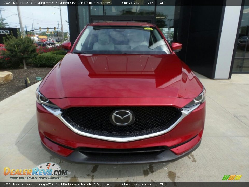 2021 Mazda CX-5 Touring AWD Soul Red Crystal Metallic / Parchment Photo #2