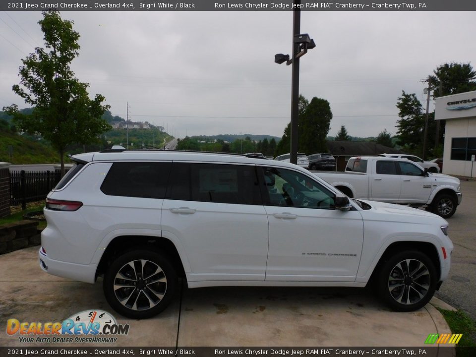 2021 Jeep Grand Cherokee L Overland 4x4 Bright White / Black Photo #4