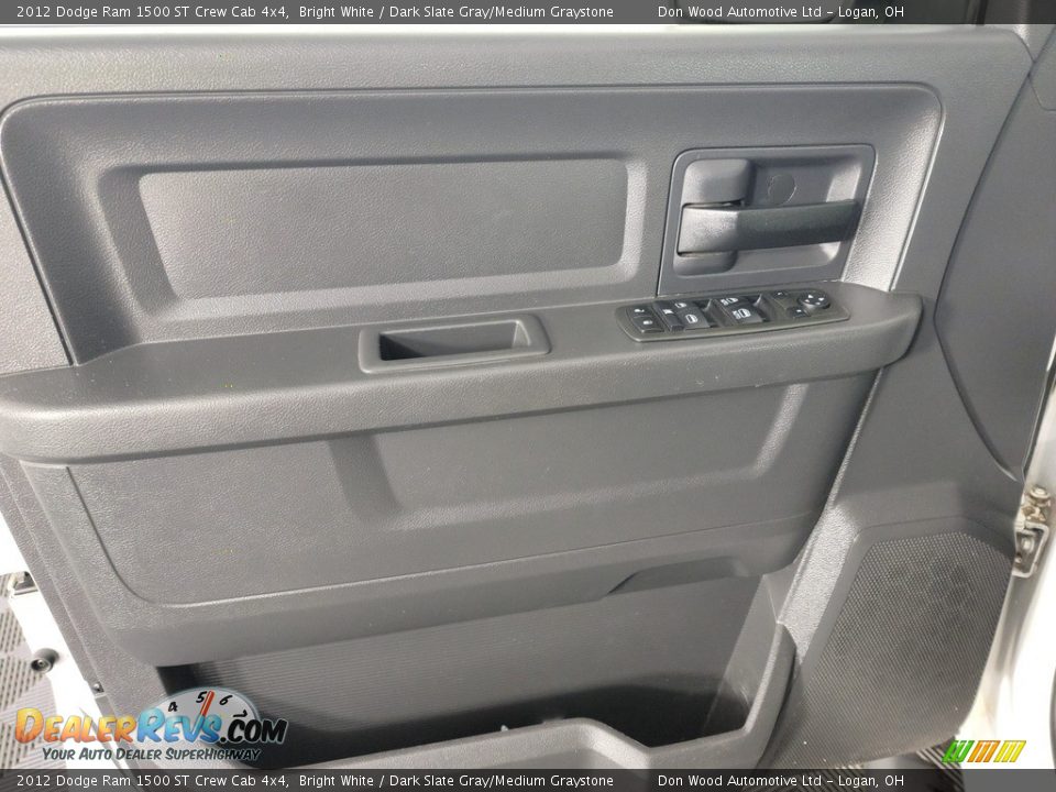 2012 Dodge Ram 1500 ST Crew Cab 4x4 Bright White / Dark Slate Gray/Medium Graystone Photo #13