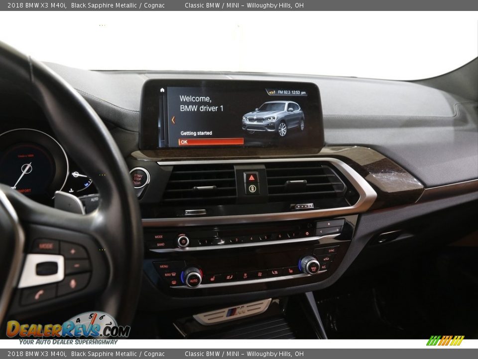 2018 BMW X3 M40i Black Sapphire Metallic / Cognac Photo #9