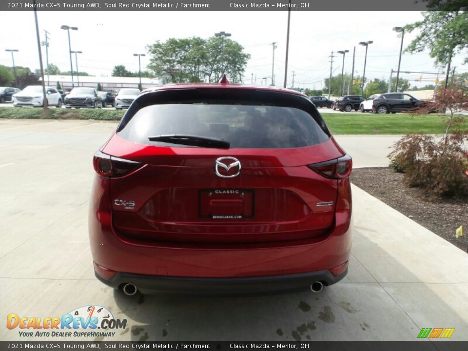 2021 Mazda CX-5 Touring AWD Soul Red Crystal Metallic / Parchment Photo #5