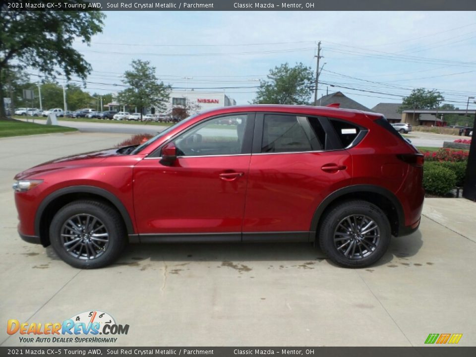 2021 Mazda CX-5 Touring AWD Soul Red Crystal Metallic / Parchment Photo #6