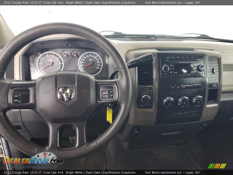 2012 Dodge Ram 1500 ST Crew Cab 4x4 Bright White / Dark Slate Gray/Medium Graystone Photo #17