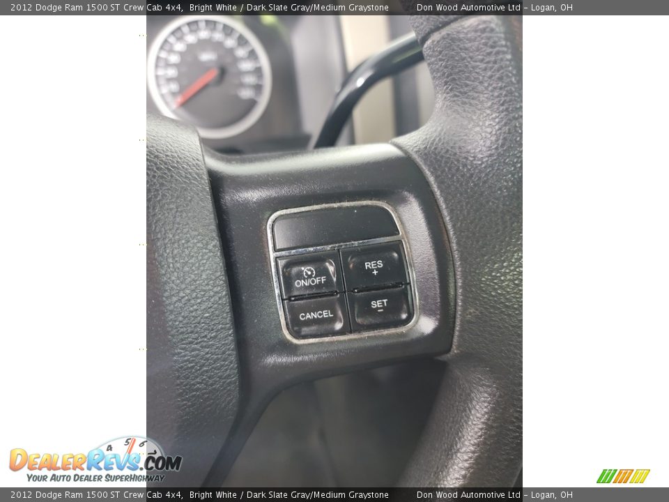 2012 Dodge Ram 1500 ST Crew Cab 4x4 Bright White / Dark Slate Gray/Medium Graystone Photo #19