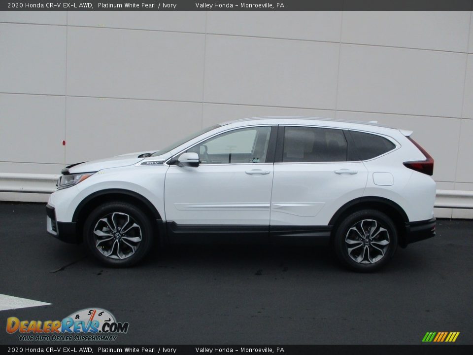 2020 Honda CR-V EX-L AWD Platinum White Pearl / Ivory Photo #2