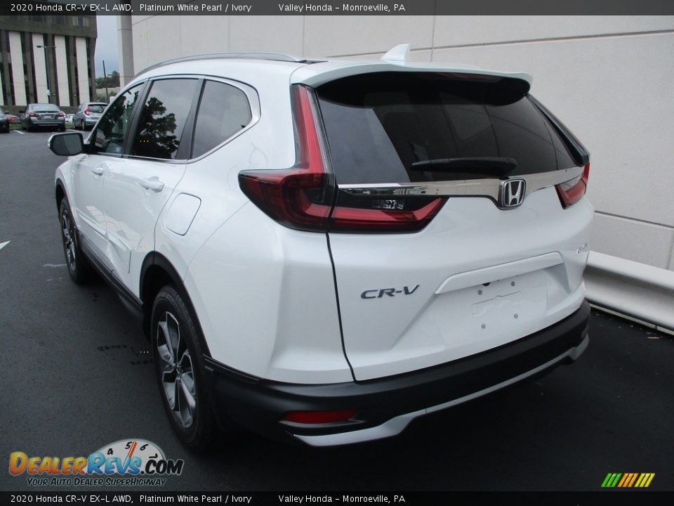 2020 Honda CR-V EX-L AWD Platinum White Pearl / Ivory Photo #3