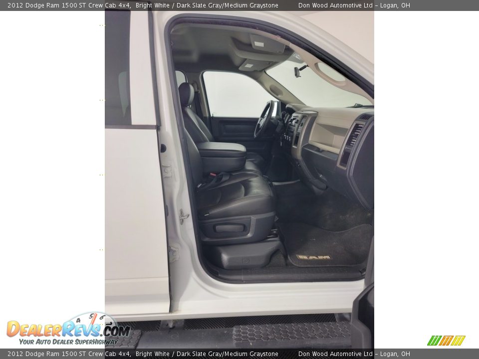 2012 Dodge Ram 1500 ST Crew Cab 4x4 Bright White / Dark Slate Gray/Medium Graystone Photo #27