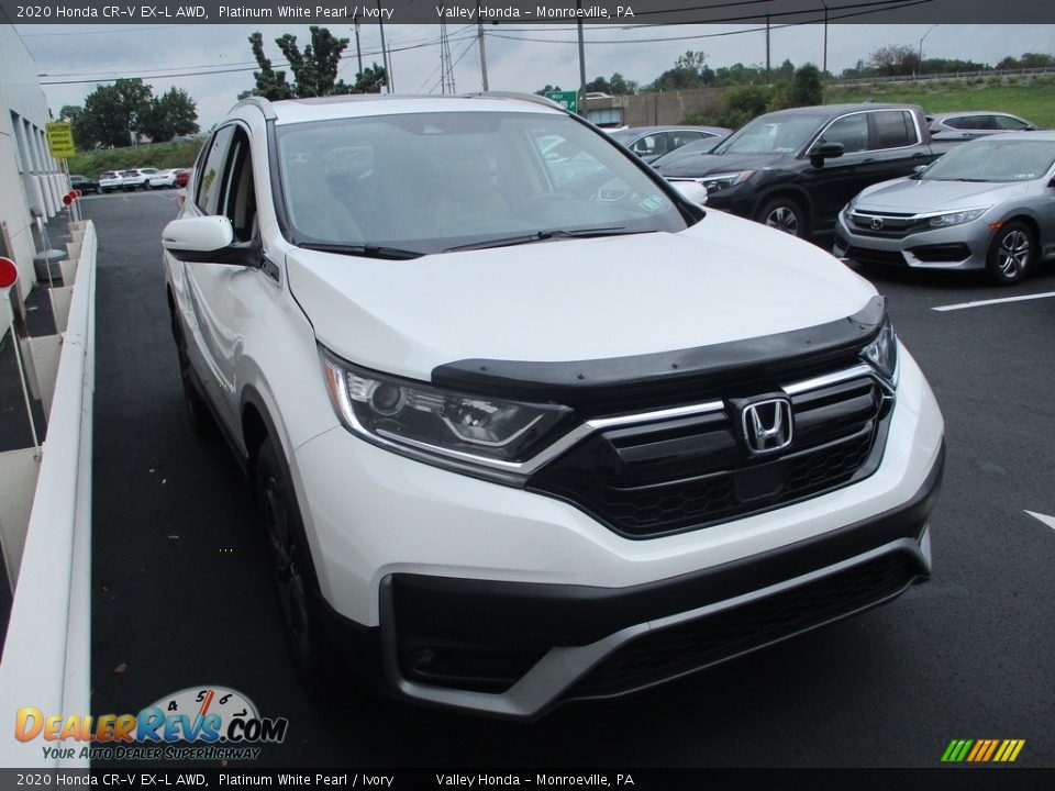 2020 Honda CR-V EX-L AWD Platinum White Pearl / Ivory Photo #6