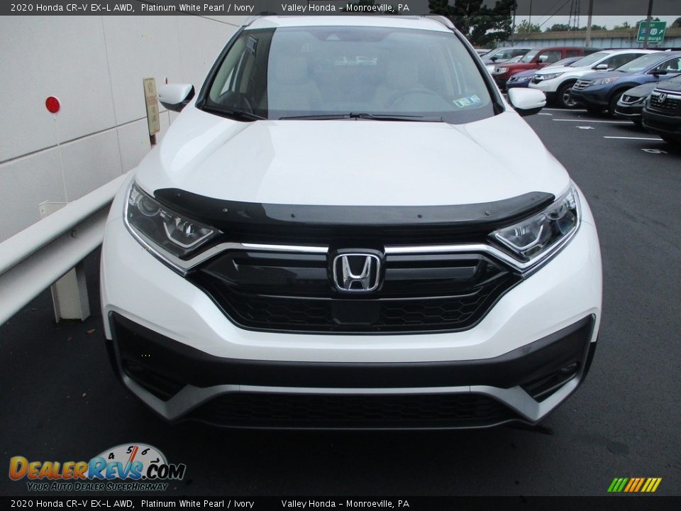 2020 Honda CR-V EX-L AWD Platinum White Pearl / Ivory Photo #7