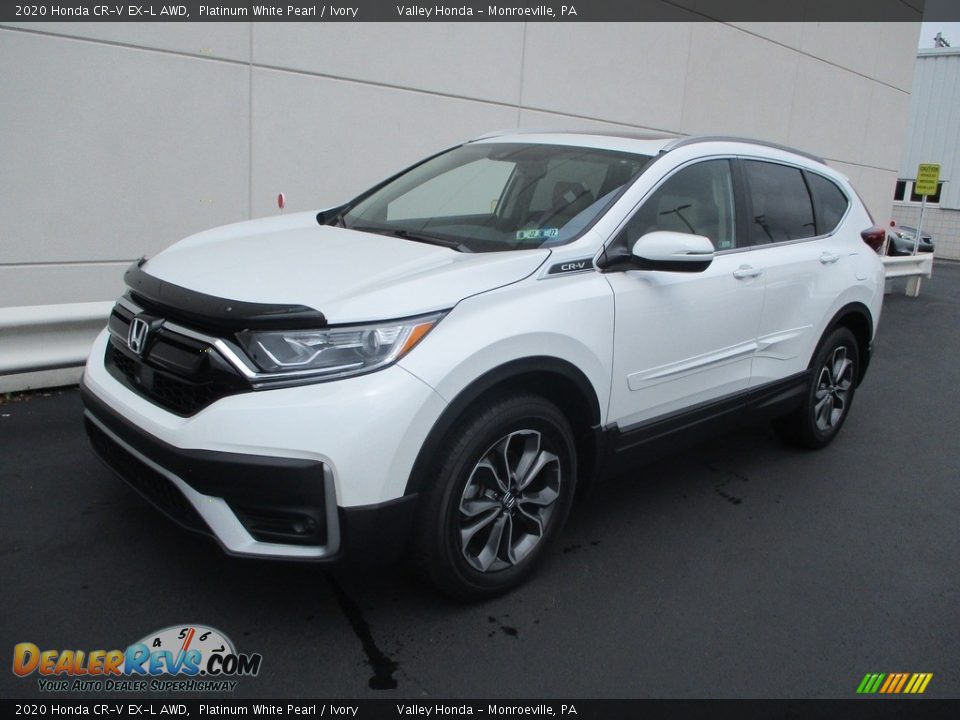 2020 Honda CR-V EX-L AWD Platinum White Pearl / Ivory Photo #8
