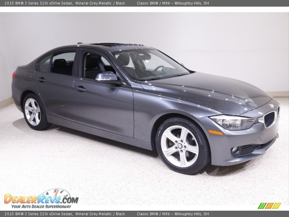 2015 BMW 3 Series 320i xDrive Sedan Mineral Grey Metallic / Black Photo #1