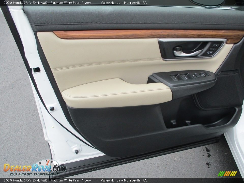 2020 Honda CR-V EX-L AWD Platinum White Pearl / Ivory Photo #9