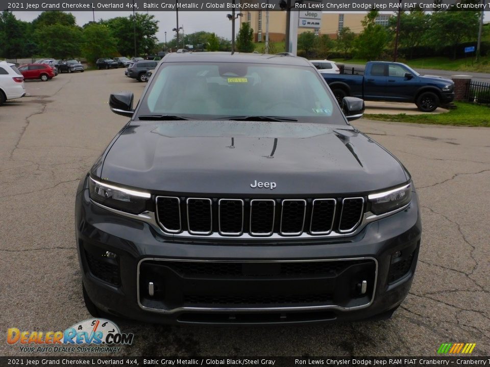 2021 Jeep Grand Cherokee L Overland 4x4 Baltic Gray Metallic / Global Black/Steel Gray Photo #2