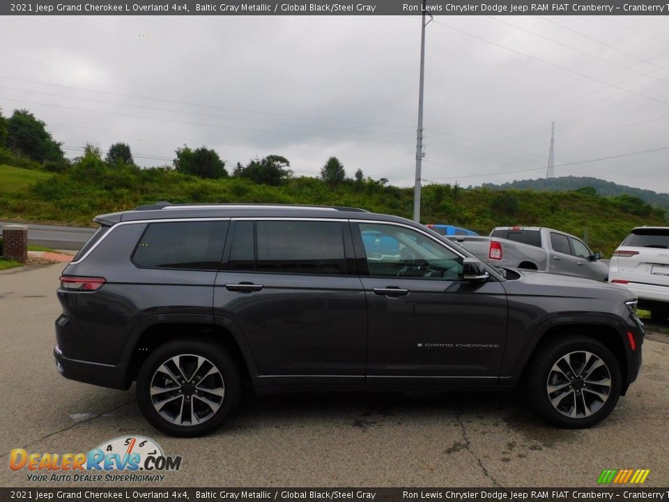 2021 Jeep Grand Cherokee L Overland 4x4 Baltic Gray Metallic / Global Black/Steel Gray Photo #4