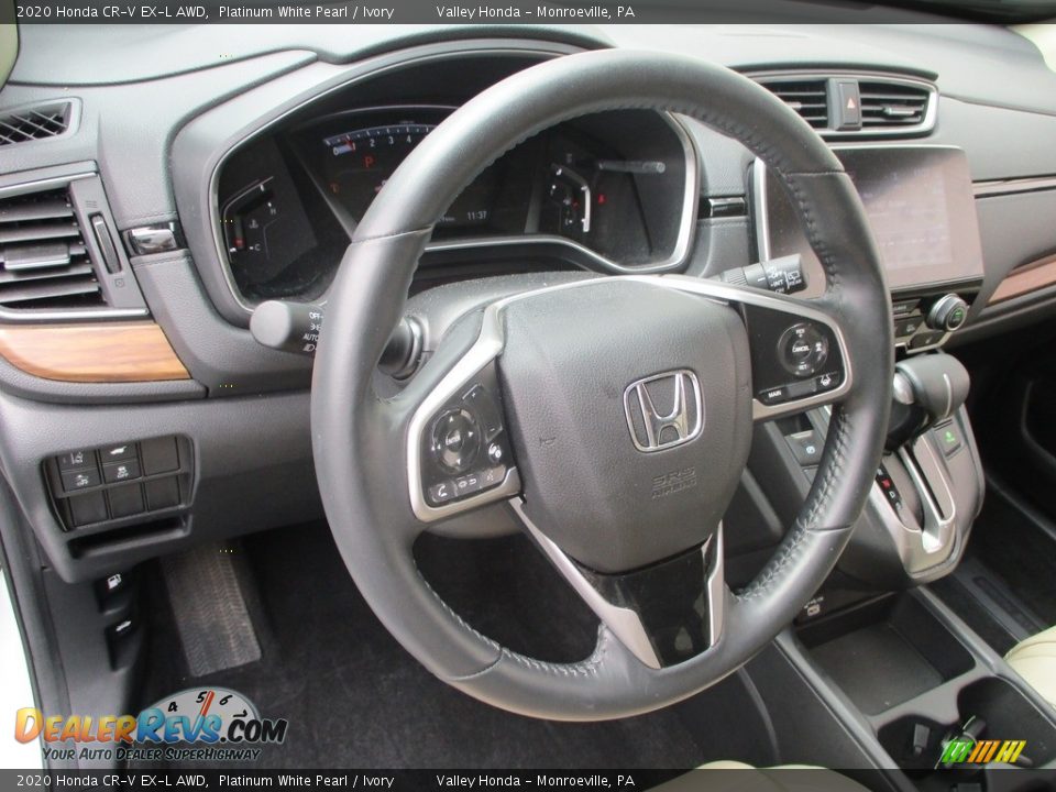 2020 Honda CR-V EX-L AWD Platinum White Pearl / Ivory Photo #13