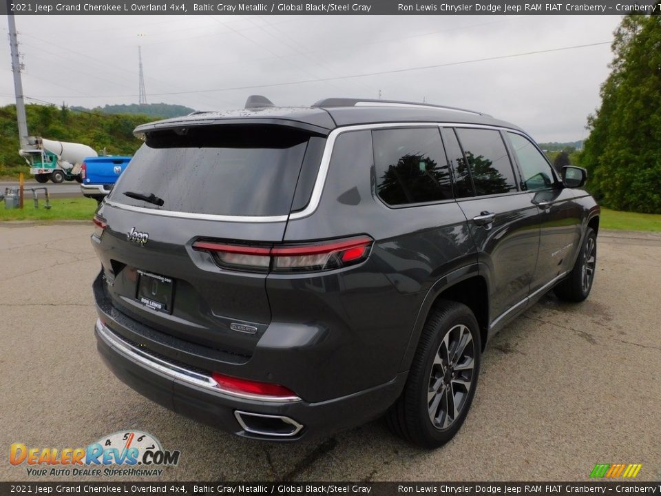 2021 Jeep Grand Cherokee L Overland 4x4 Baltic Gray Metallic / Global Black/Steel Gray Photo #5