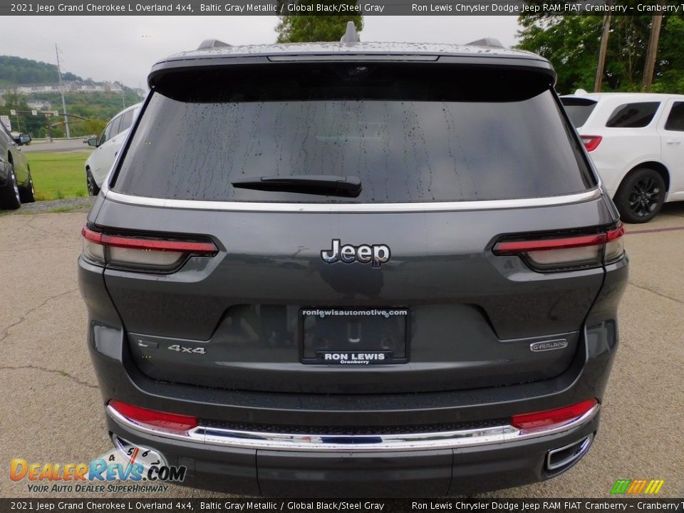2021 Jeep Grand Cherokee L Overland 4x4 Baltic Gray Metallic / Global Black/Steel Gray Photo #6