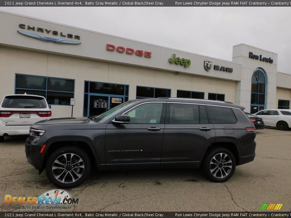 2021 Jeep Grand Cherokee L Overland 4x4 Baltic Gray Metallic / Global Black/Steel Gray Photo #9