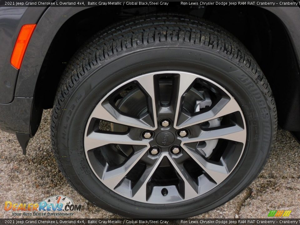 2021 Jeep Grand Cherokee L Overland 4x4 Baltic Gray Metallic / Global Black/Steel Gray Photo #10