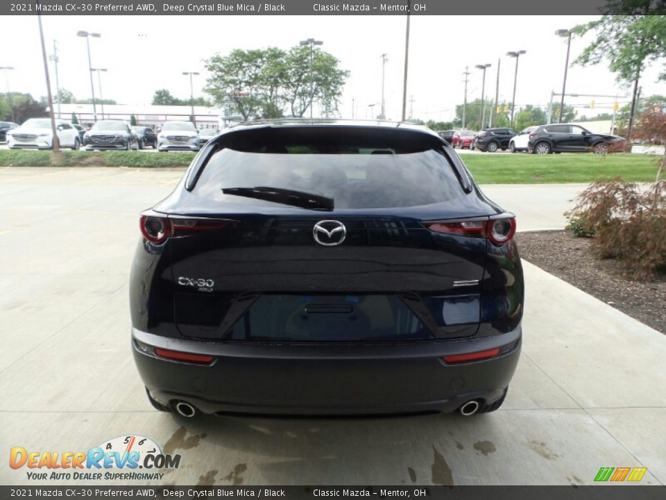 2021 Mazda CX-30 Preferred AWD Deep Crystal Blue Mica / Black Photo #5