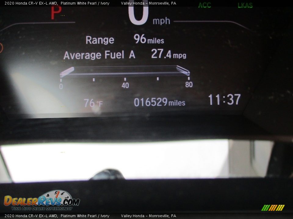 2020 Honda CR-V EX-L AWD Platinum White Pearl / Ivory Photo #20