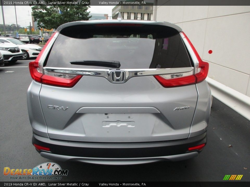 2019 Honda CR-V EX AWD Lunar Silver Metallic / Gray Photo #4