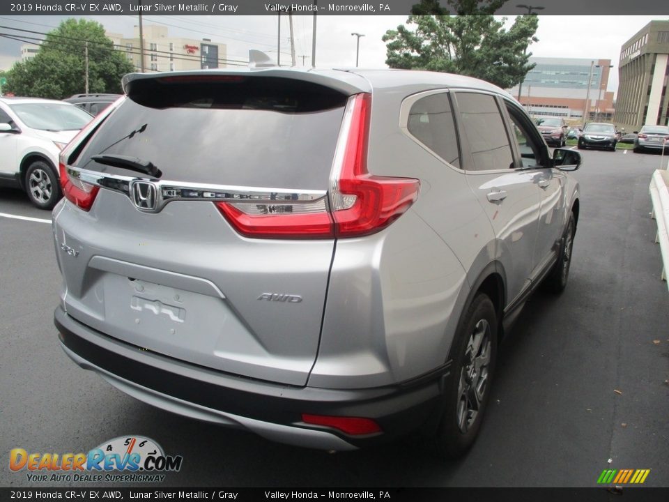 2019 Honda CR-V EX AWD Lunar Silver Metallic / Gray Photo #5