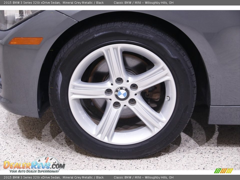 2015 BMW 3 Series 320i xDrive Sedan Mineral Grey Metallic / Black Photo #21