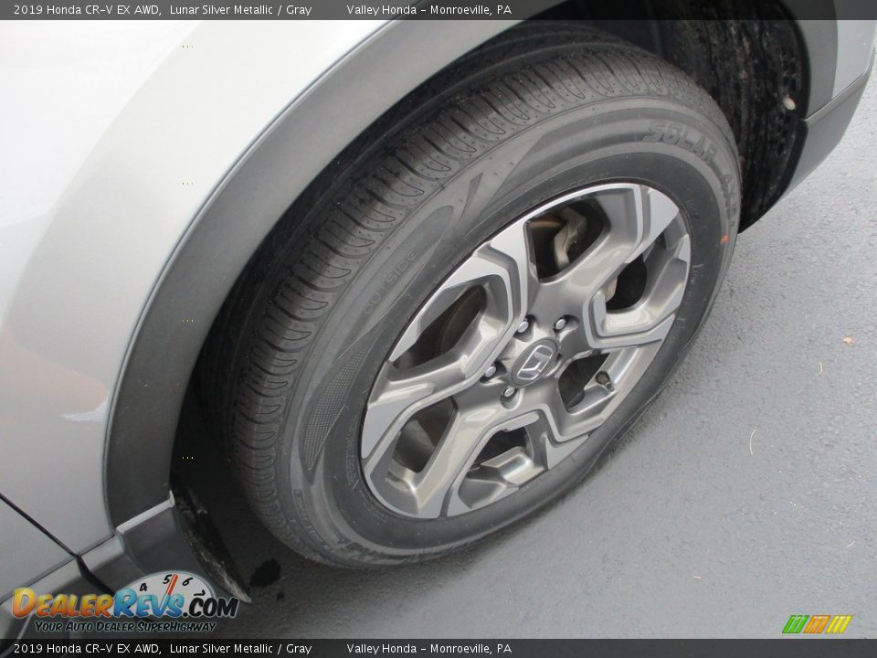 2019 Honda CR-V EX AWD Lunar Silver Metallic / Gray Photo #7