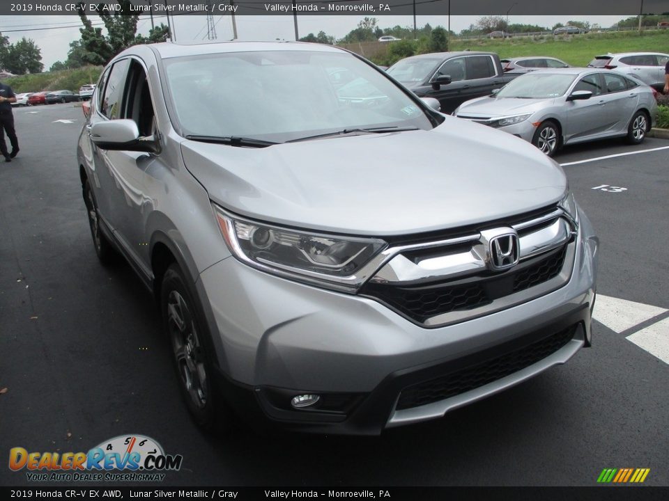 2019 Honda CR-V EX AWD Lunar Silver Metallic / Gray Photo #8