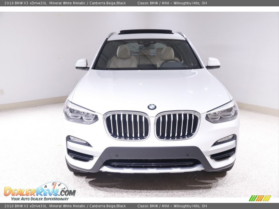 2019 BMW X3 xDrive30i Mineral White Metallic / Canberra Beige/Black Photo #2