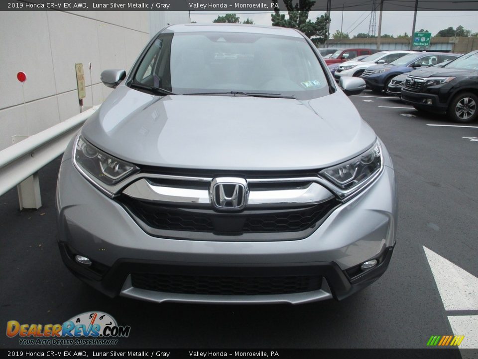 2019 Honda CR-V EX AWD Lunar Silver Metallic / Gray Photo #9