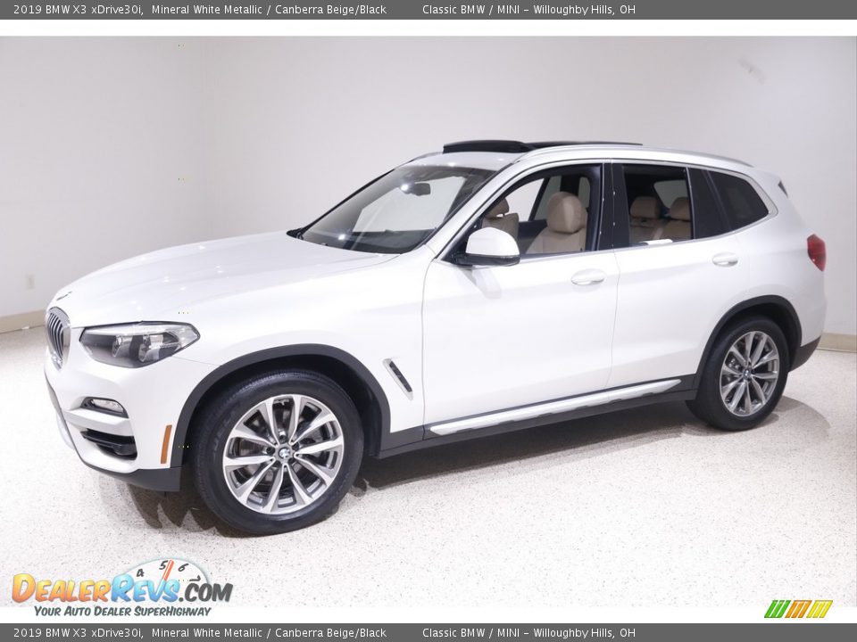 2019 BMW X3 xDrive30i Mineral White Metallic / Canberra Beige/Black Photo #3