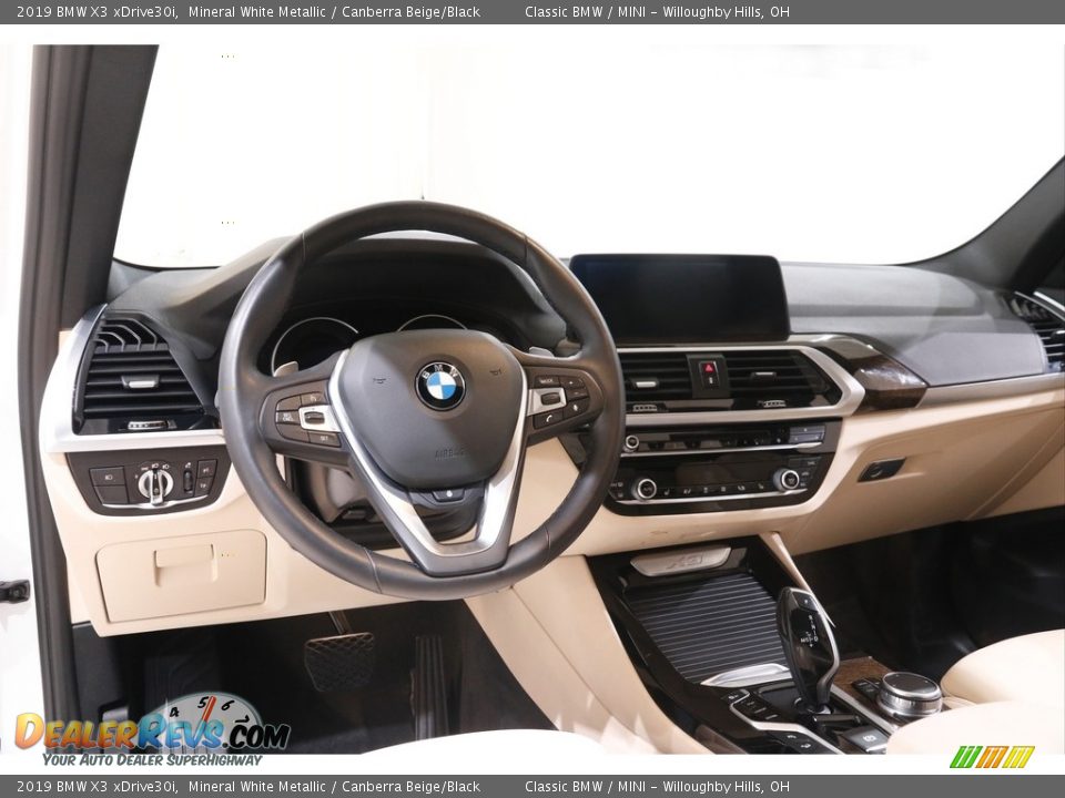 2019 BMW X3 xDrive30i Mineral White Metallic / Canberra Beige/Black Photo #6